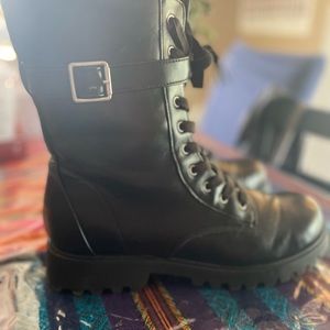 Black Combat boots